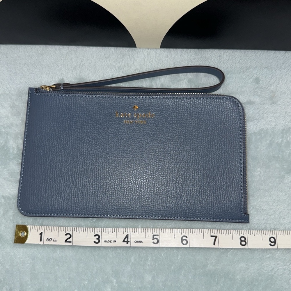 Kate Spade Lucy Refined Grain Leather Zip Wristlet - Picture 6 of 12
